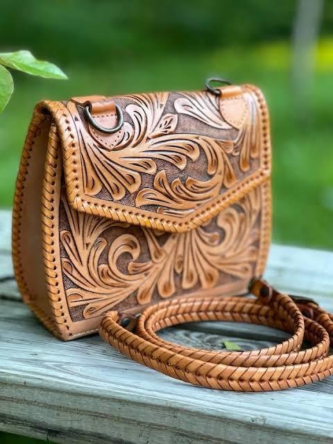 Carved Handmade Pullup Bags